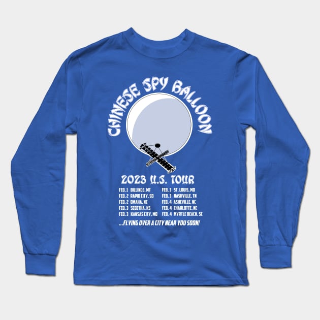 CHINESE SPY BALLOON US TOUR Long Sleeve T-Shirt by thedeuce